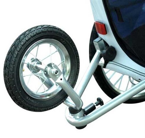 Hondenfietskar - Fietskar -Hondenaanhanger - Buggyfunctie -Geveerd en geremd - Wit/Zwart - 130 x 90 x 110