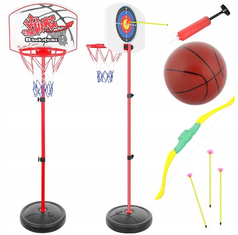 Fobie cilinder Naar boven Basketbalpaal - Basketbalring - Basketbal - Basketball - Set voor kinderen  - 146 cm - NiceGoodz