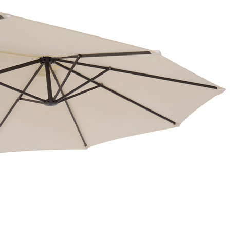 Parasol - Zonnescherm - Met handslinger - Beige - 460 cm