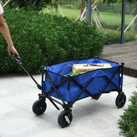 Bolderkar - Bolderkar Opvouwbaar - Bolderwagen - Blauw