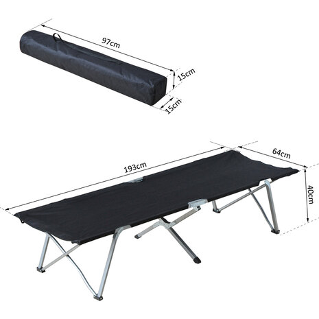 Bed - Veldbed - Stretcher - Campingbed - Kamperen - Camping