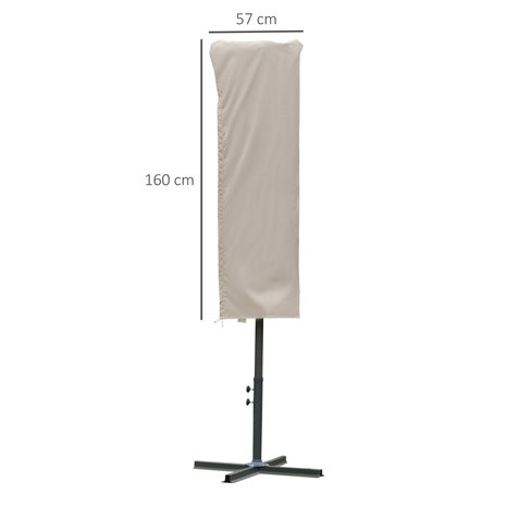 Parasolhoes - parasolhoes voor zweefparasol - parasolhoes staande parasol - &Oslash;57 x 160H cm