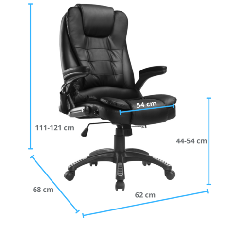 Ergonomische bureaustoel zwart