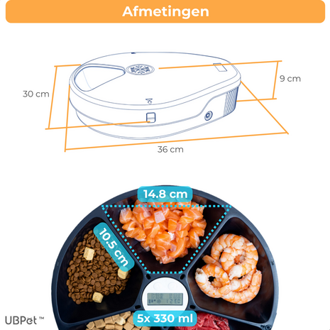 Automatische gekoelde voerbak 