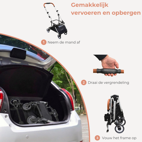 Googwaardige hondenbuggy