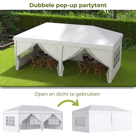 Easy up partytent 6x3 m