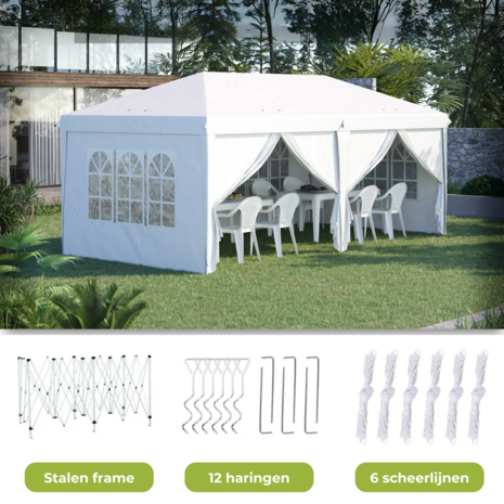 Easy up partytent 6x3 m