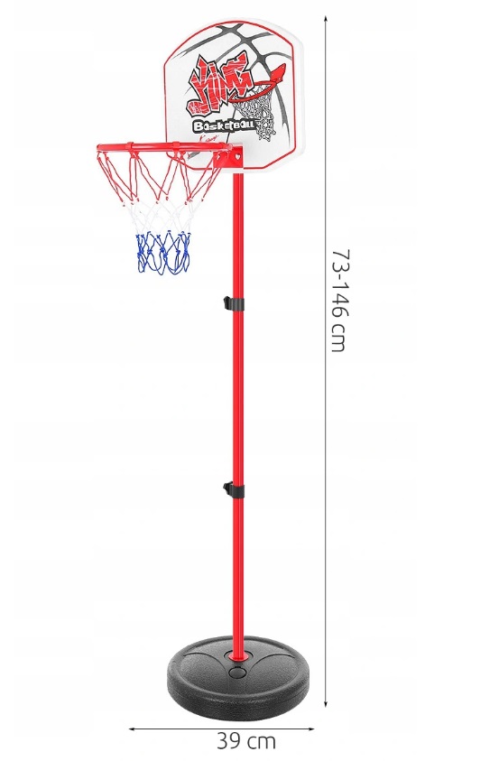 Fobie cilinder Naar boven Basketbalpaal - Basketbalring - Basketbal - Basketball - Set voor kinderen  - 146 cm - NiceGoodz