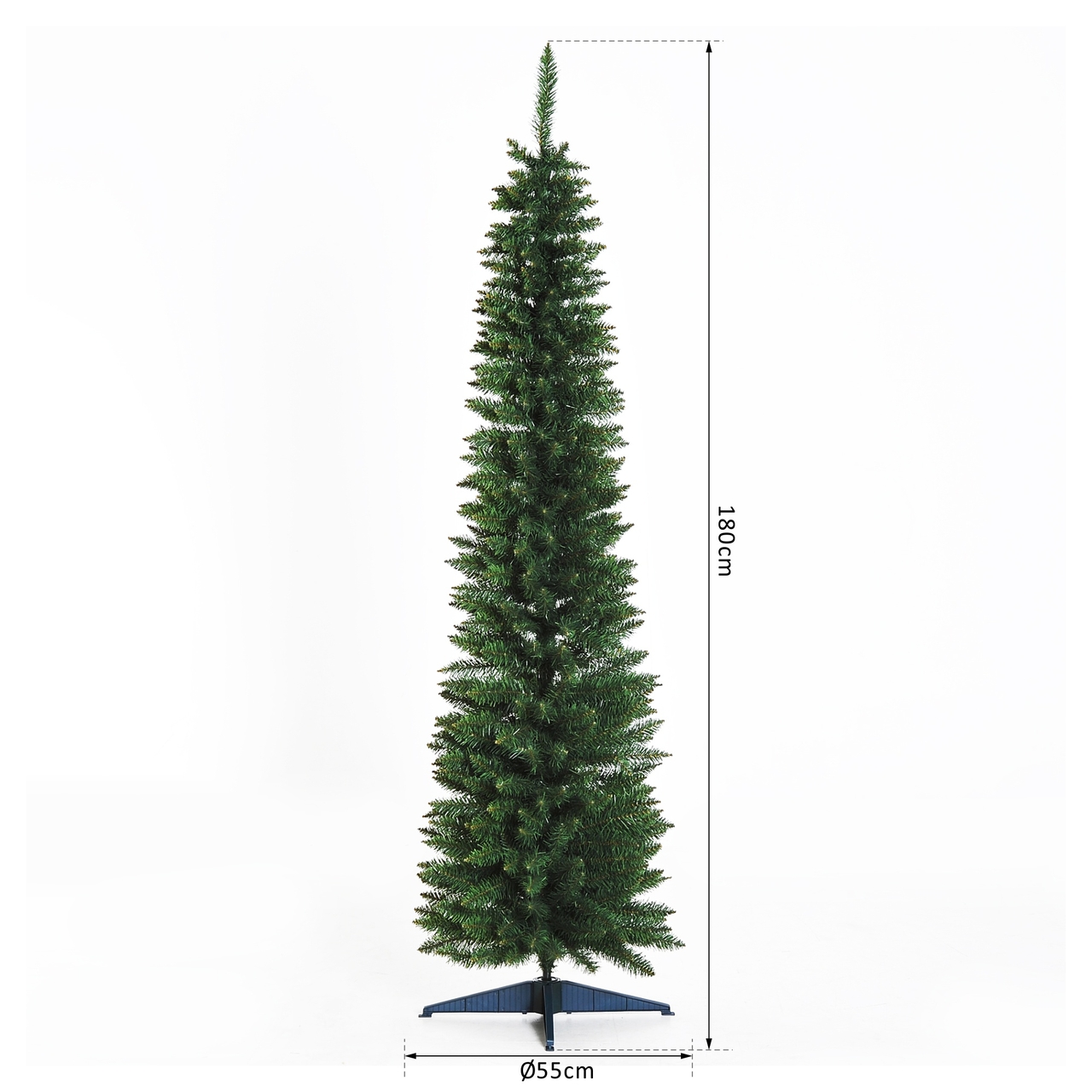Vacature Betekenisvol kanker ChristmasGoodz - Kunstkerstboom - Smalle Kunstkerstboom - Smalle kerstboom  - 180 cm - NiceGoodz
