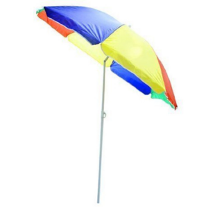 grootmoeder kussen rand Luxe strand parasol - Knikbaar - Zonnescherm - Strandparasol - UV Werend -  Ø160 CM - Bont - NiceGoodz